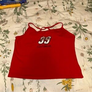 NASCAR Carl Edwards Shirt Ladies Large Tank Top Cami Red #99 Car Racing